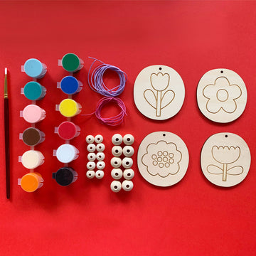 Make your own Flower jewellery kit with paint set