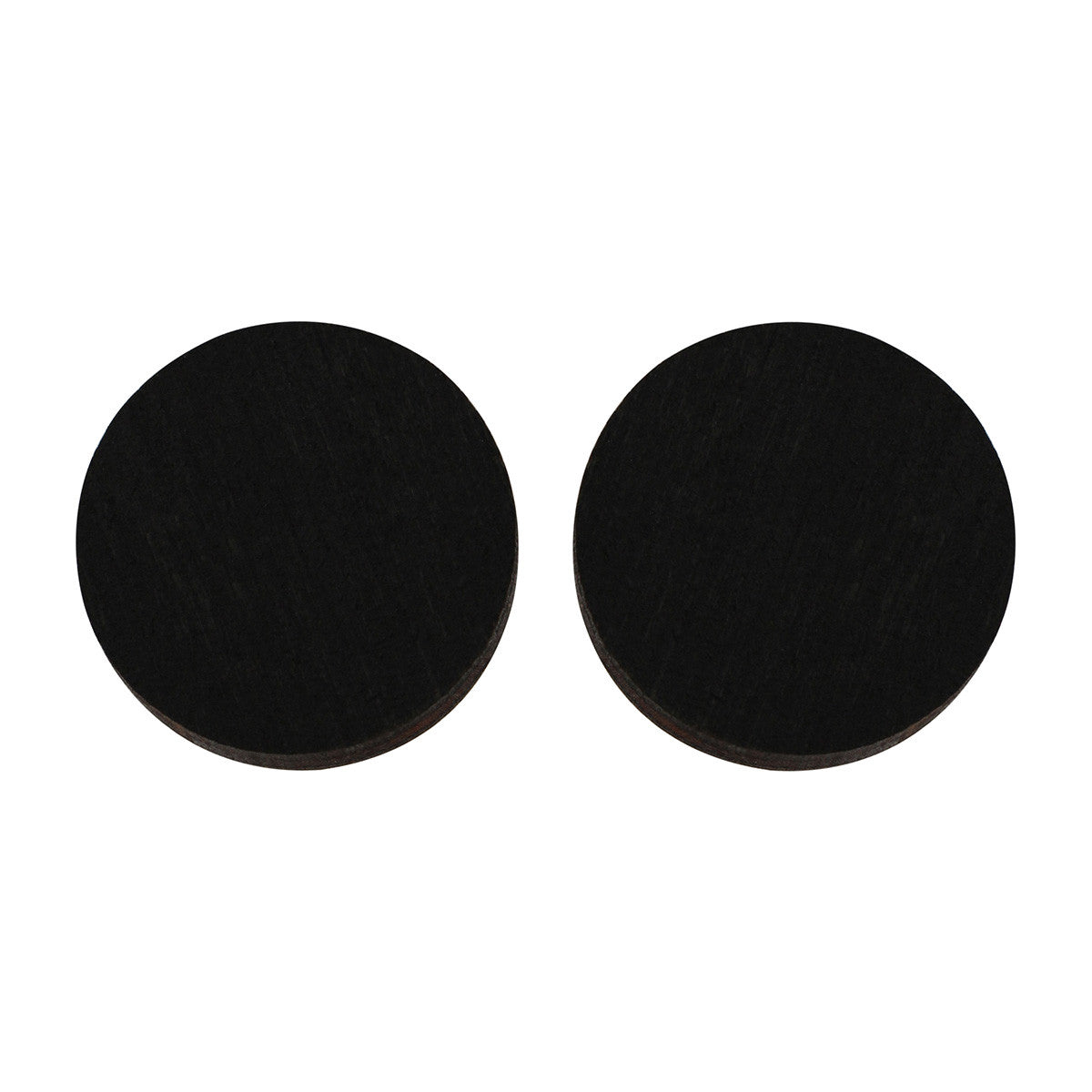 Circle studs in black