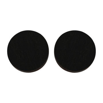 Circle studs in black