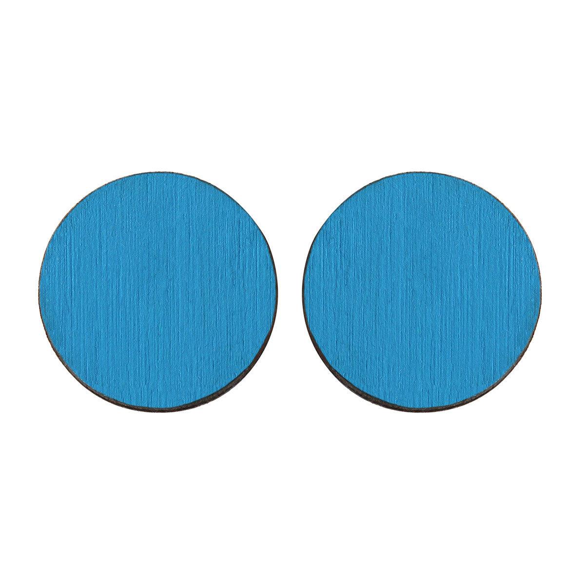 Circle studs in blue