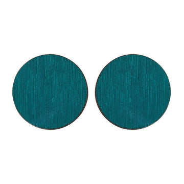 Circle studs in green