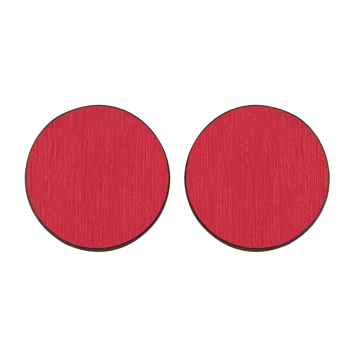 Circle studs in pink