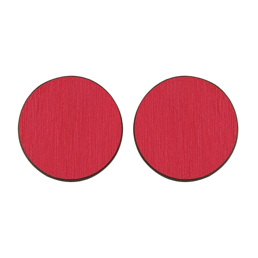 Circle studs in pink