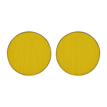 Circle studs in yellow