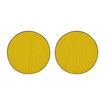 Circle studs in yellow