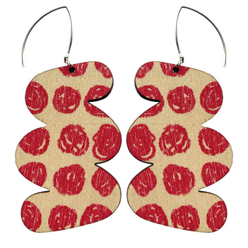 Zigzag large earrings