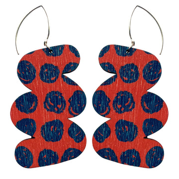 Zigzag large earrings