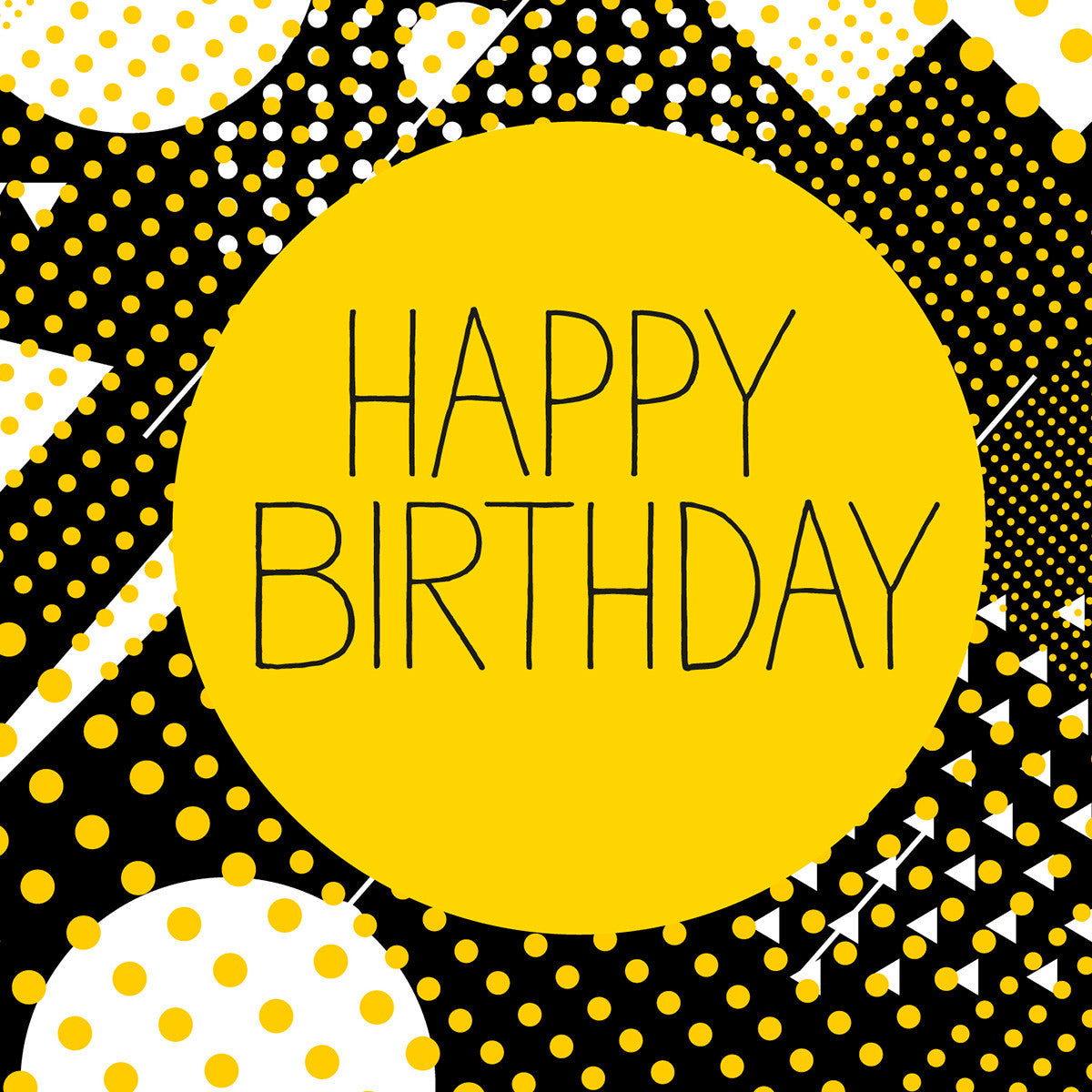 Happy Birthday geometrics card