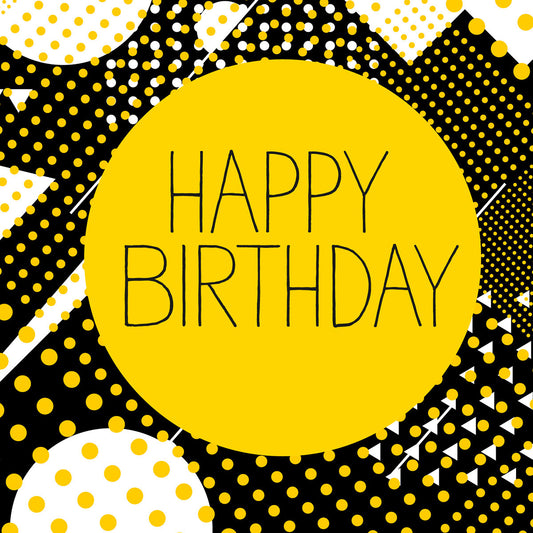 Happy Birthday geometrics card
