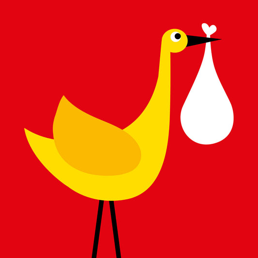 Red stork card