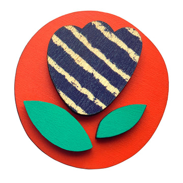 Tulip Brooch with 3 pieces