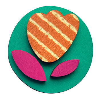 Tulip Brooch with 3 pieces