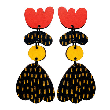 Tulip 4 piece earrings