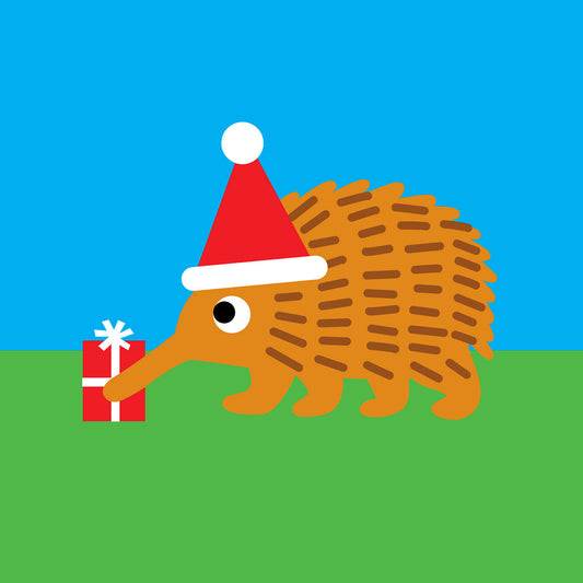 Echidna Christmas card