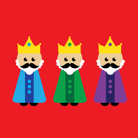 Three wise men Christmas card