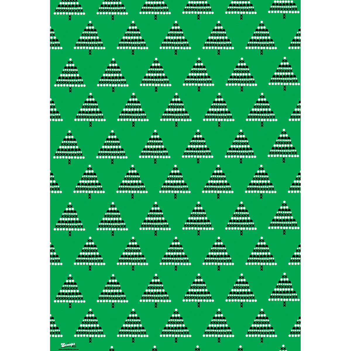 Christmas tree wrappping paper