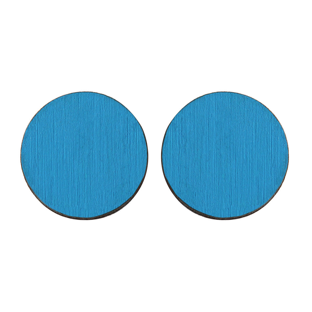 Circle studs in blue