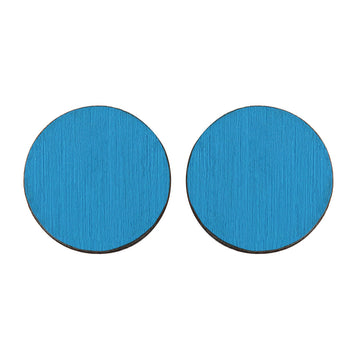 Circle studs in blue