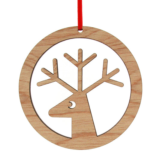 Reindeer in a circle decoration