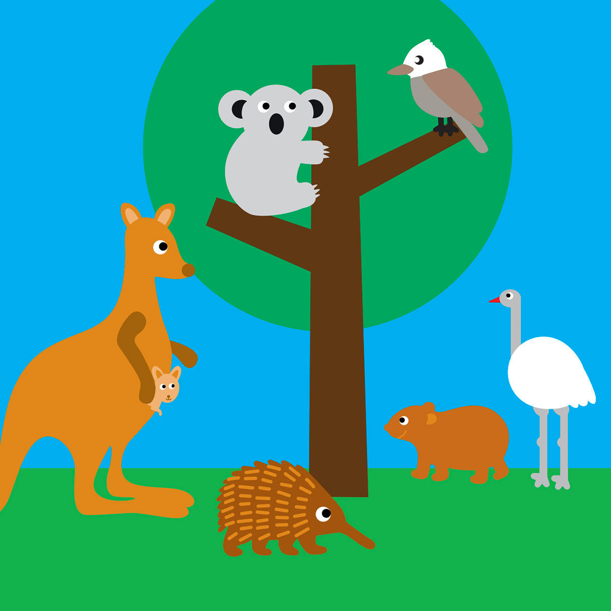 Australian bush friends card