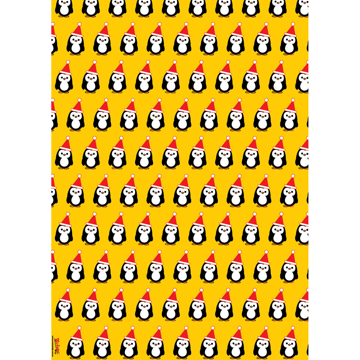 Mr Penguin Christmas wrapping paper