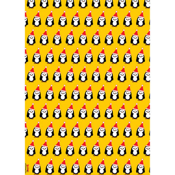 Mr Penguin Christmas wrapping paper