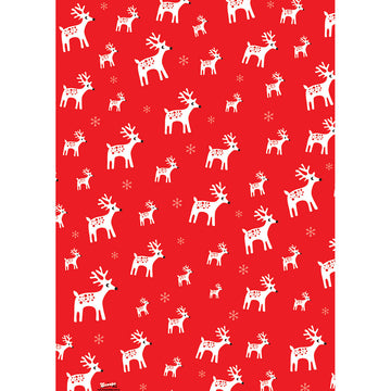 Reindeer Christmas wrapping paper