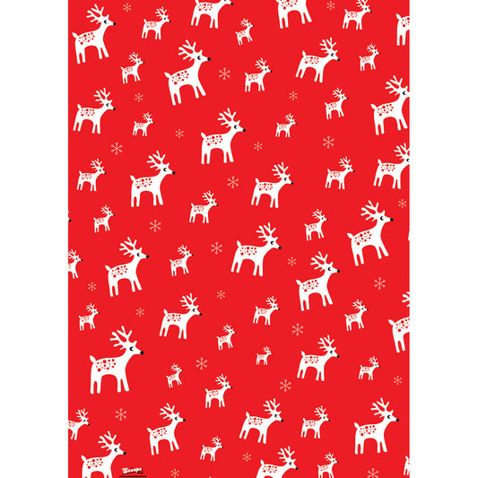 Reindeer Christmas wrapping paper